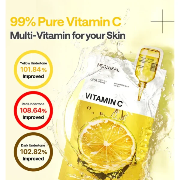 Mediheal Vitamin C 2 Mediheal Vitamin C Essential Mask — Clear Toning