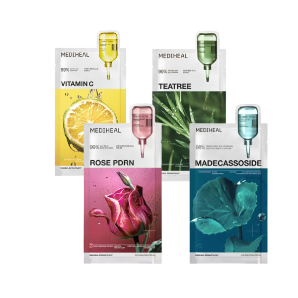 Mediheal Essential Mask Bundle — Try All 4 (4 Sheets)